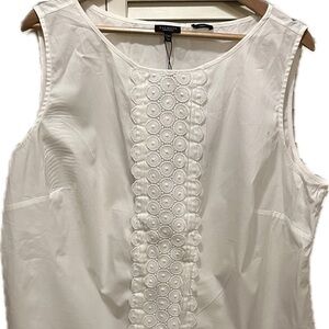 Talbots sleeveless cotton shirt
